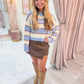Fiona Fuzzy Stripe Sweater