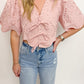 Margot Eyelet Cropped Blouse