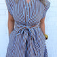 Coastal Strip Maxi Dress