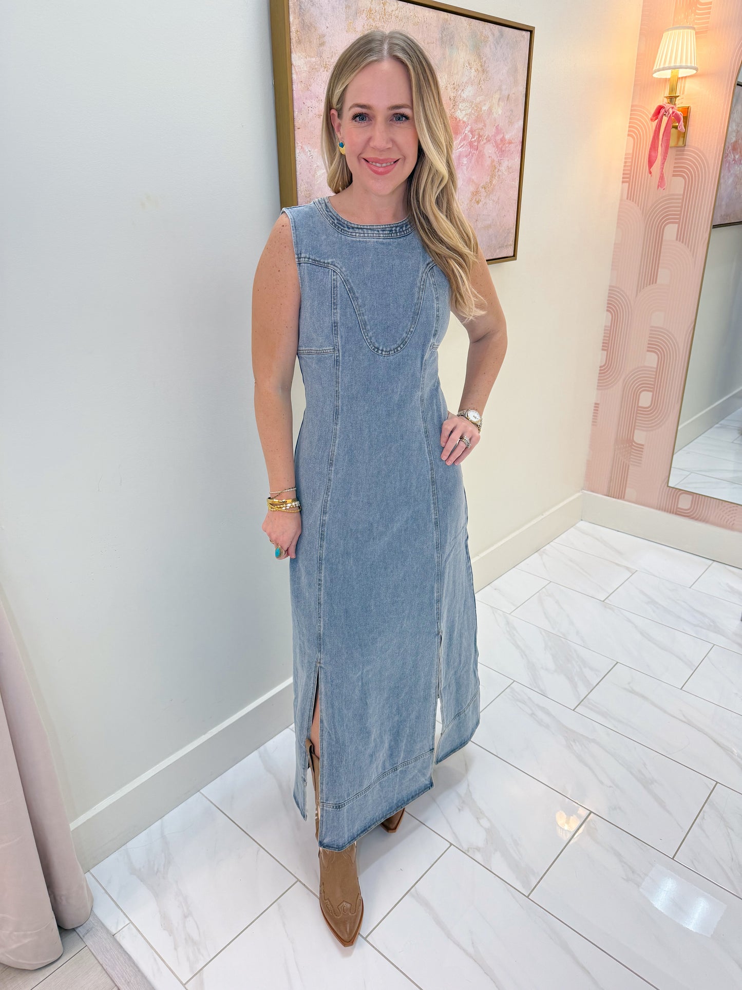 Outlaw Denim Maxi Dress