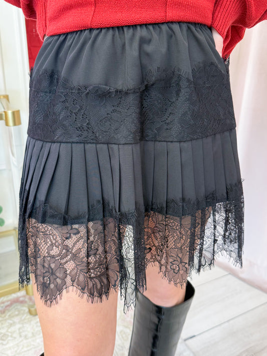 Chantilly Lace Mini Skirt