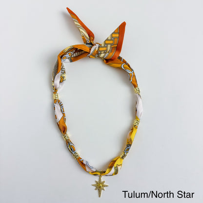 Gold Spacer Scarf Necklace