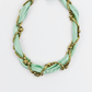 Don't Get It Twisted Green Collar Necklace