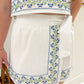 Elise Floral Embroidered Wrap Skirt