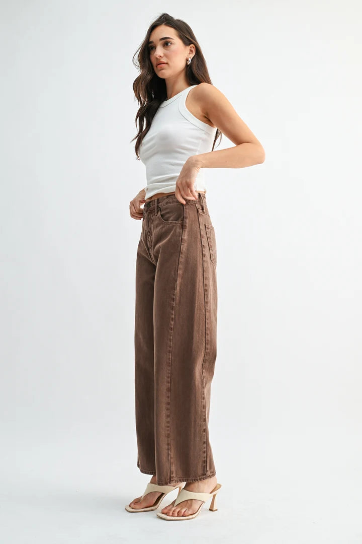 The Barrel Jean Twist Vintage Brown