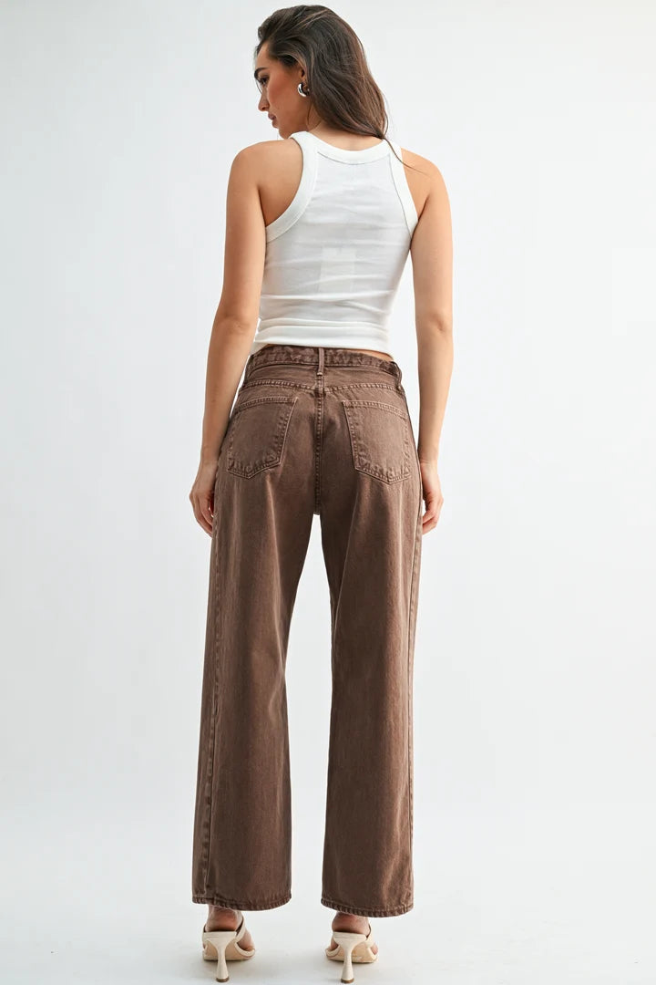 The Barrel Jean Twist Vintage Brown