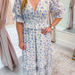 Rosebud Blues Maxi Dress