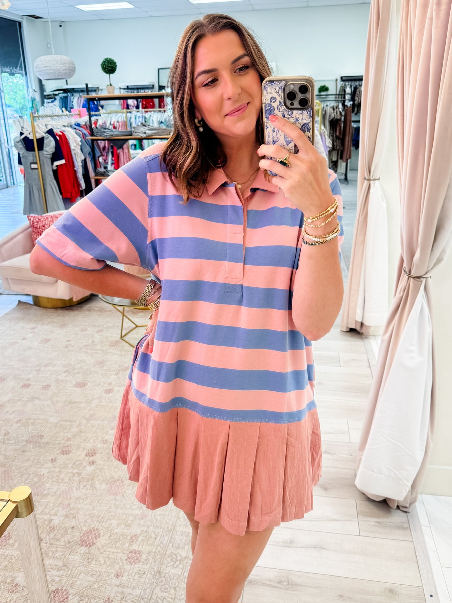 Walk Out Striped Mini Dress