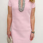 Julianne Jewel Trim Mini Dress