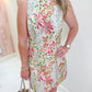 Rosey Glow Jacquard Mini Dress