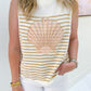 Sequin Shell Striped Knit Tank