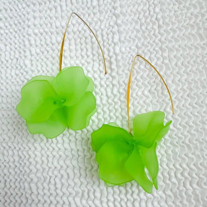 Acrylic Floating Petals Earring