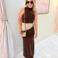 Shauna Maxi Dress Wild Tiger Knit