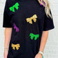 Mardi Gras Sequin Bow Tee