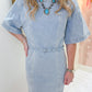 Belted Denim Mini Dress