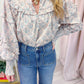 Tilley Floral Ruffle Sleeve Blouse