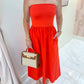 ZS Sunsought Strapless Midi Dress