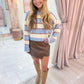 Fiona Fuzzy Stripe Sweater