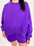 Royal Plum Pullover Sweatshirt