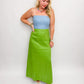 Colorblock Linen Bustier Maxi