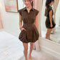 Dyanne Zip Front Mini Dress