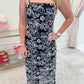 Night Blooms Crochet Embroidered Maxi
