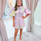 Paige Floral Poplin Puff Sleeve Dress