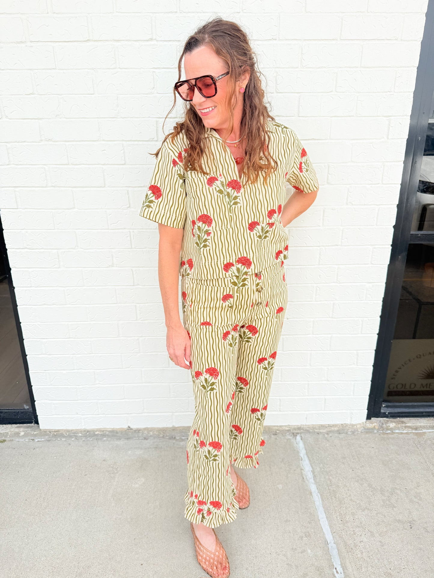 Wavy Stripe Romy Pant