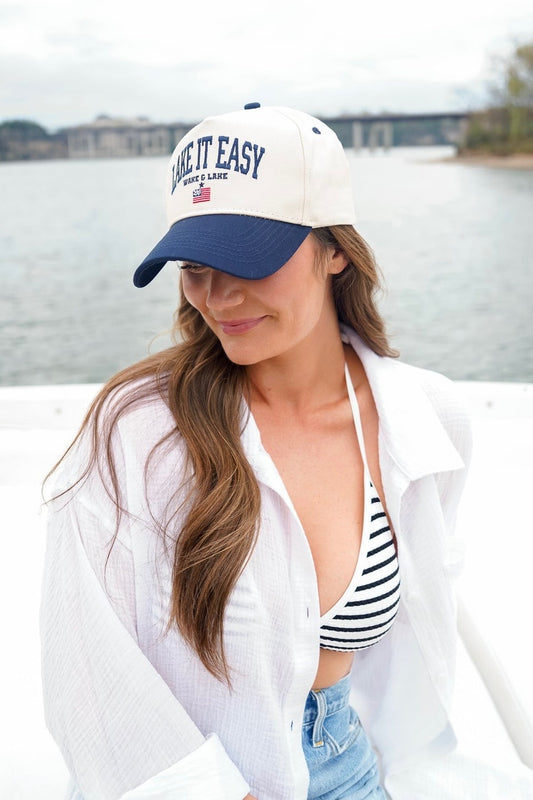 Lake It Easy Vintage Trucker Hat