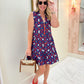Gia Dress Navy Cherry