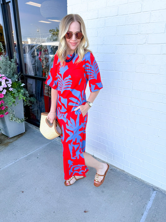 Tilly Dress Rouge Majorelle