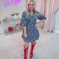 Kelly Collared Leopard Mini Dress