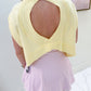 Mineral Wash Open Back Tee
