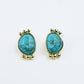Turquoise Gold Serenity Studs
