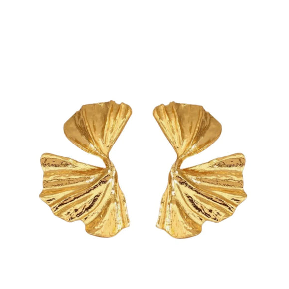 AC Golden Fan Earring