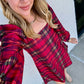 Collins Dress Cabernet Plaid