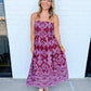 Rosy Heirloom Midi Dress