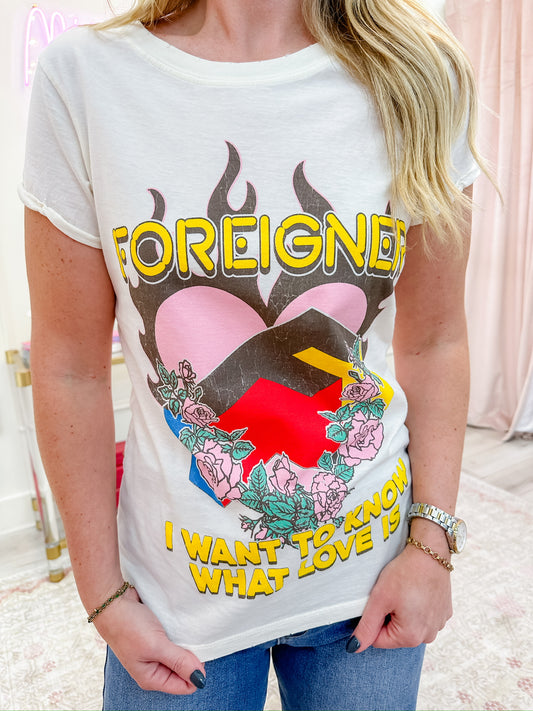 Foreigner I Want to Know Graphic Tee