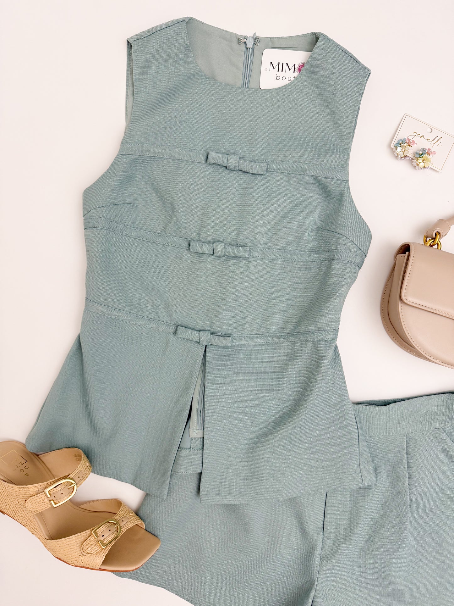 Bryce Bow Trimmed Top