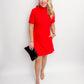 Valerie Tie Back Crinkle Cocktail Dress