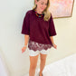 Lace and Wine Blouse