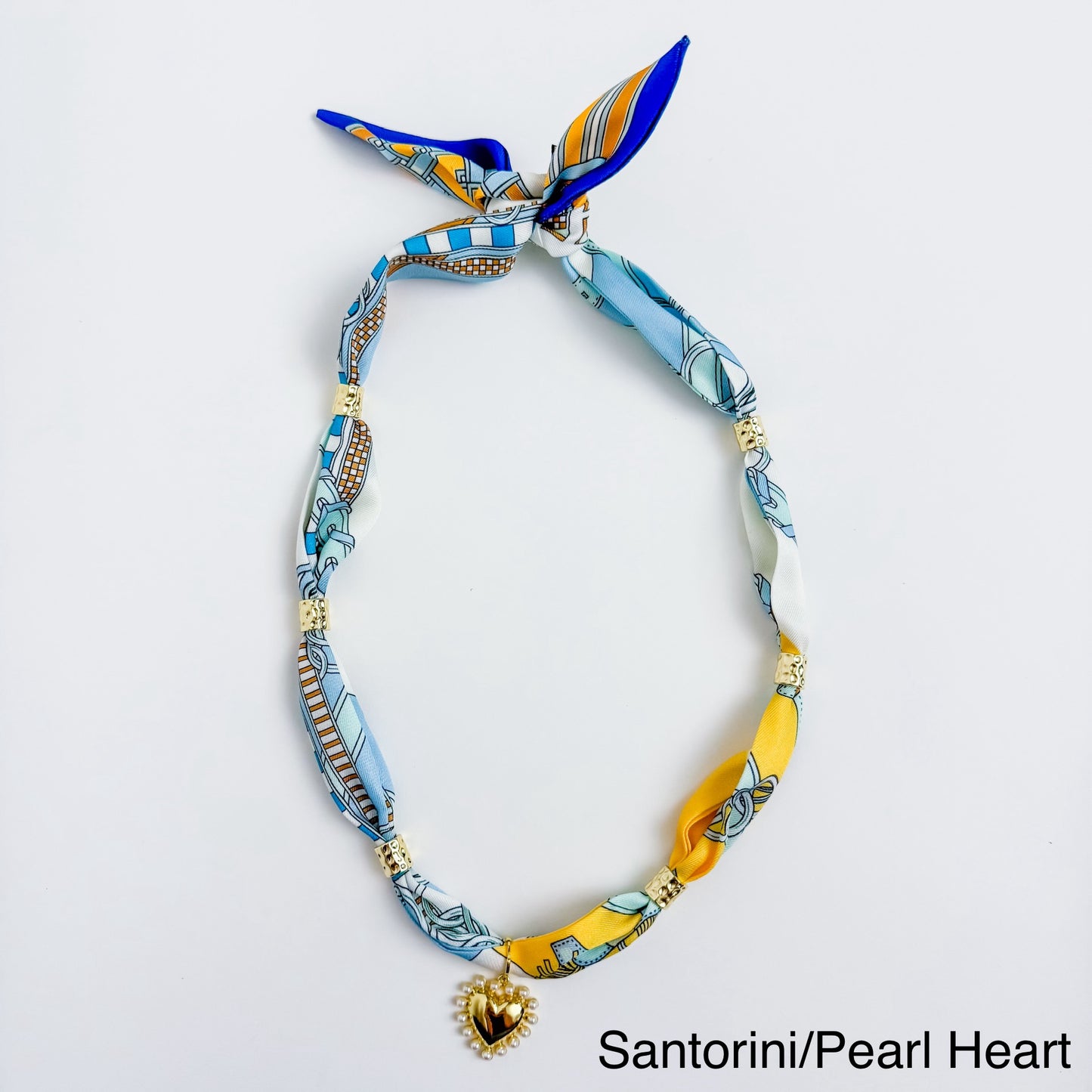 Gold Spacer Scarf Necklace