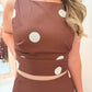 Mocha Mod Polka Dot Top