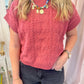 Francie Crop Sweater Vest Top