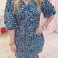 Kelly Collared Leopard Mini Dress
