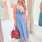 ZS Angel Eyes Chambray Midi Dress