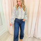 French Cottage Floral Button Up Top