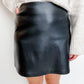 ZS Ciera Leather Skirt