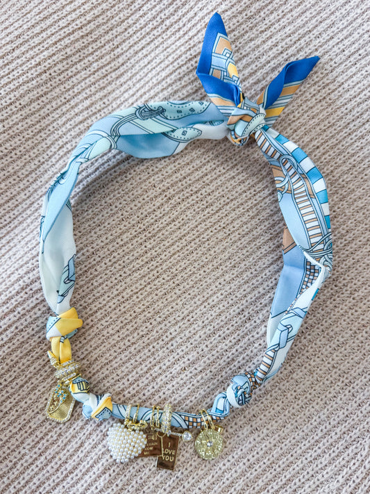 Blair Multi Charm Scarf Necklace