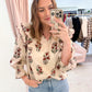 Cider Petals Ruffle Blouse